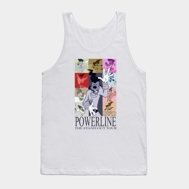 Powerline Tour Poster Tank Top by Radical Rad